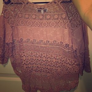 throw over cropped shirt